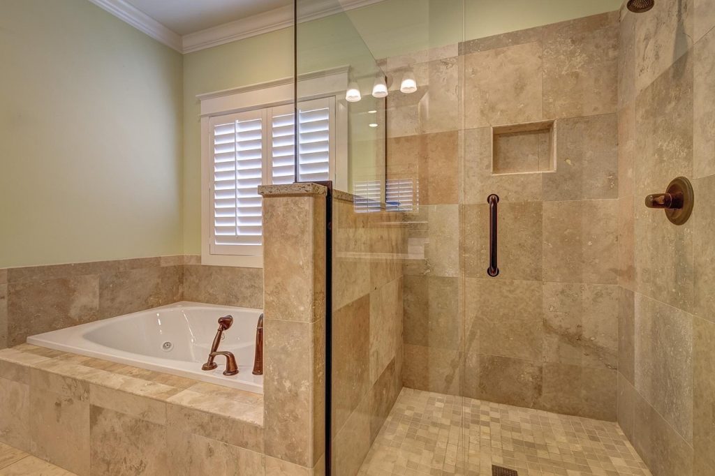 tiled bathroom